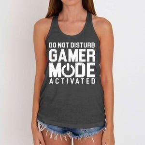 Do Not Disturb Gamer Mode Activated Women's Knotted Racerback Tank