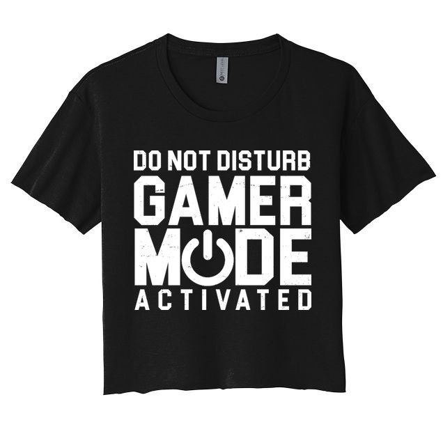 Do Not Disturb Gamer Mode Activated Crop Top