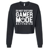 Do Not Disturb Gamer Mode Activated Cropped Pullover Crew