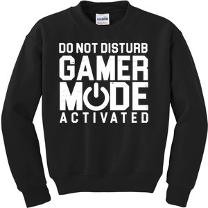 Do Not Disturb Gamer Mode Activated Kids Sweatshirt