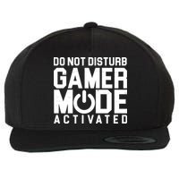 Do Not Disturb Gamer Mode Activated Wool Snapback Cap