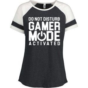 Do Not Disturb Gamer Mode Activated Enza Ladies Jersey Colorblock Tee