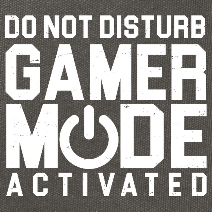 Do Not Disturb Gamer Mode Activated Cotton Canvas Backpack