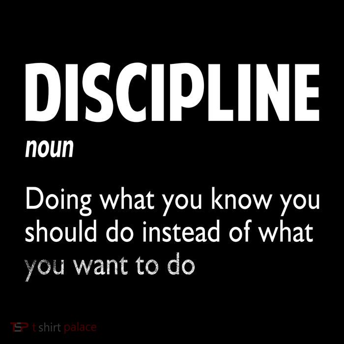 Discipline Noun Definition Motivational Quotes T-Shirt