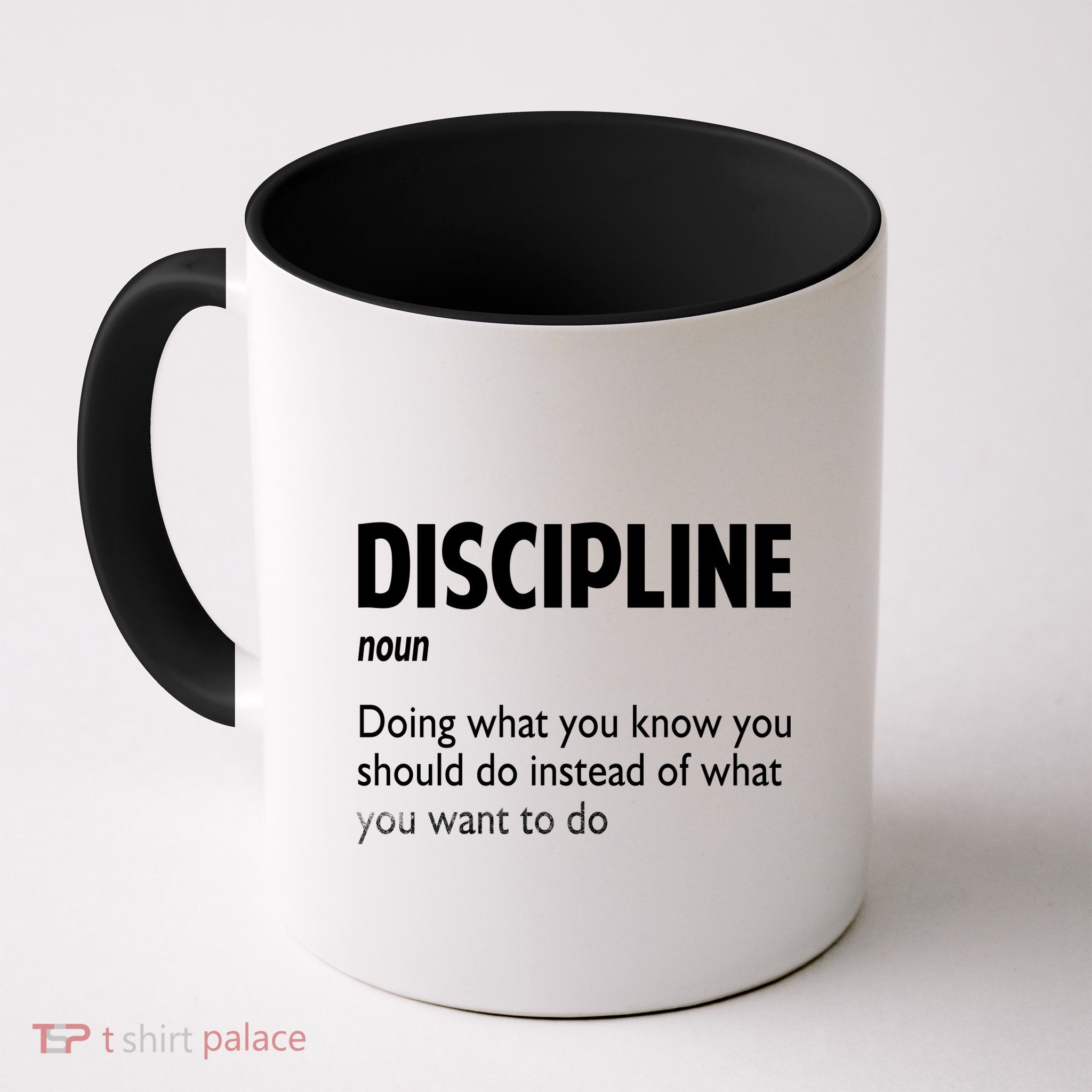 Discipline Noun Definition Motivational Quotes Mug