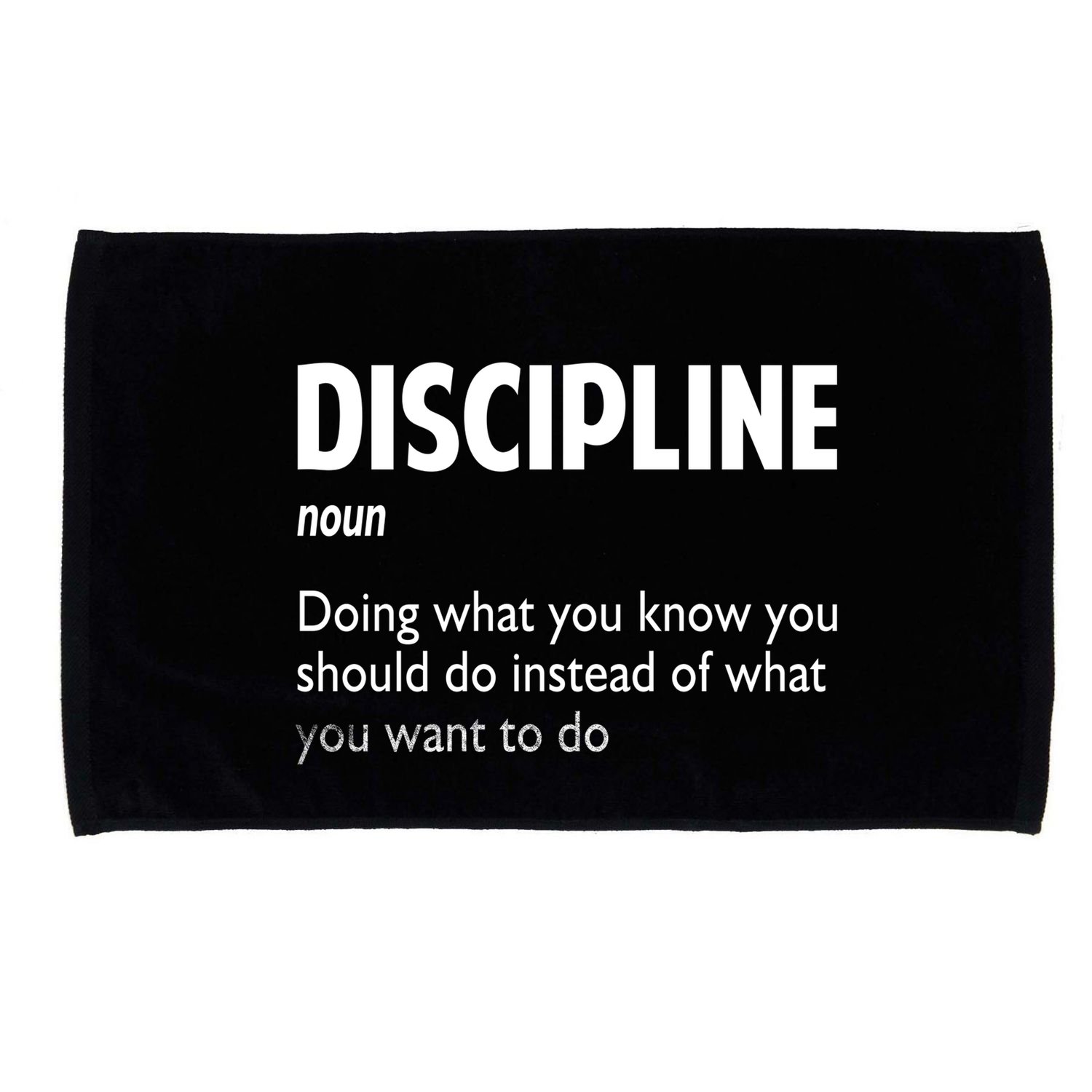 Discipline Noun Definition Motivational Quotes Microfiber Hand Towel