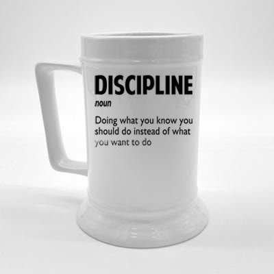 Discipline Noun Definition Motivational Quotes Beer Stein