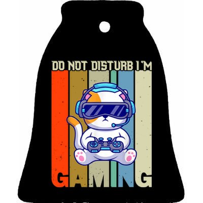 Do Not Disturb I'm Gaming Ceramic Bell Ornament