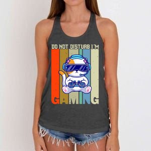 Do Not Disturb I'm Gaming Women's Knotted Racerback Tank