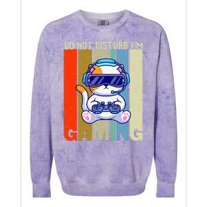 Do Not Disturb I'm Gaming Colorblast Crewneck Sweatshirt