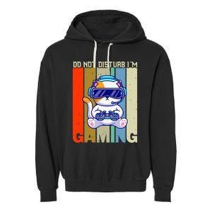 Do Not Disturb I'm Gaming Garment-Dyed Fleece Hoodie