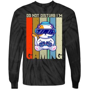 Do Not Disturb I'm Gaming Tie-Dye Long Sleeve Shirt