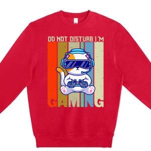 Do Not Disturb I'm Gaming Premium Crewneck Sweatshirt