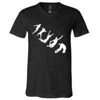 Dods Norwegian Death Diving Freestyle V-Neck T-Shirt