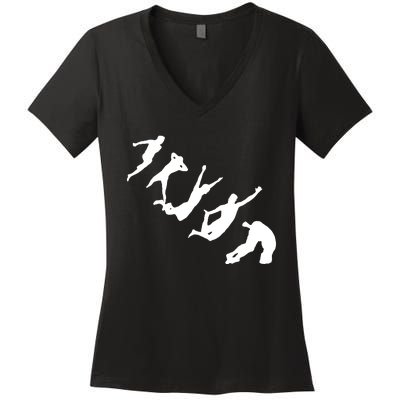 Dods Norwegian Death Diving Freestyle Women's V-Neck T-Shirt