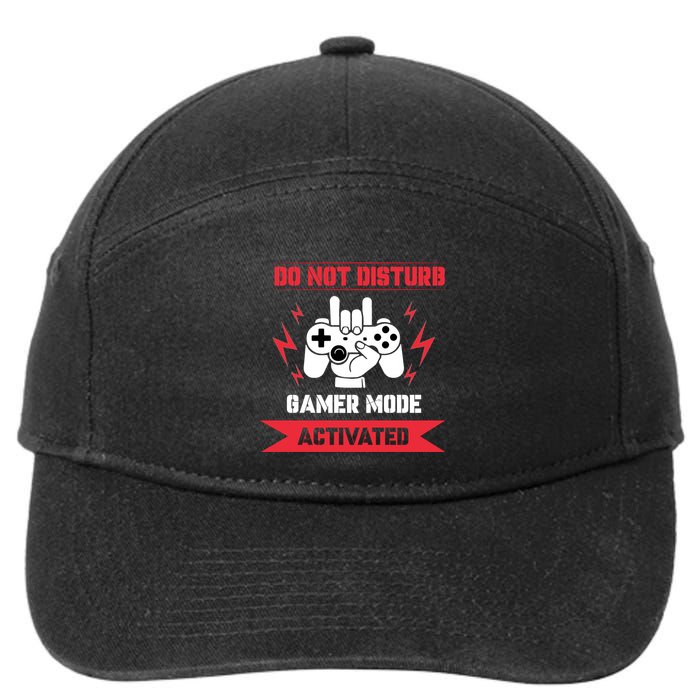 Do Not Disturb Gamer Mode Activated 7-Panel Snapback Hat