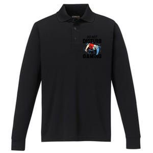 Do Not Disturb IM Gaming Gift Performance Long Sleeve Polo