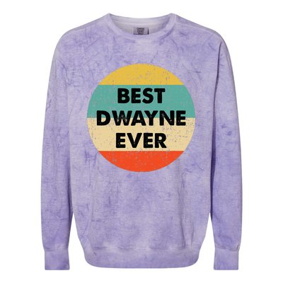 Dwayne Name Colorblast Crewneck Sweatshirt