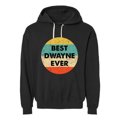 Dwayne Name Garment-Dyed Fleece Hoodie