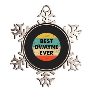 Dwayne Name Metallic Star Ornament