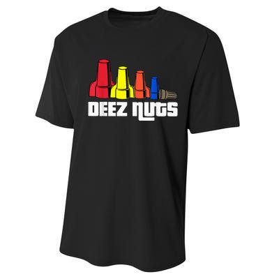 Deez Nuts Electrician Performance Sprint T-Shirt