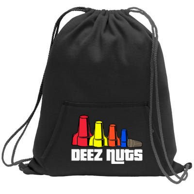 Deez Nuts Electrician Sweatshirt Cinch Pack Bag