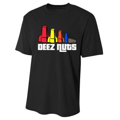 Deez Nuts Electrician Performance Sprint T-Shirt