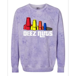 Deez Nuts Electrician Colorblast Crewneck Sweatshirt