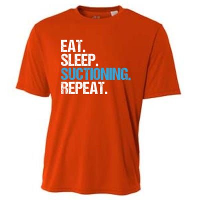 Dental Nurse Eat Sleep Suctioning Repeat Dental Assistant Cute Gift Cooling Performance Crew T-Shirt