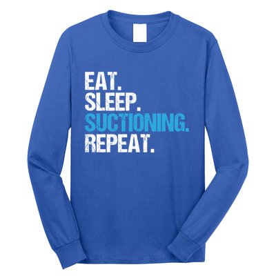 Dental Nurse Eat Sleep Suctioning Repeat Dental Assistant Cute Gift Long Sleeve Shirt