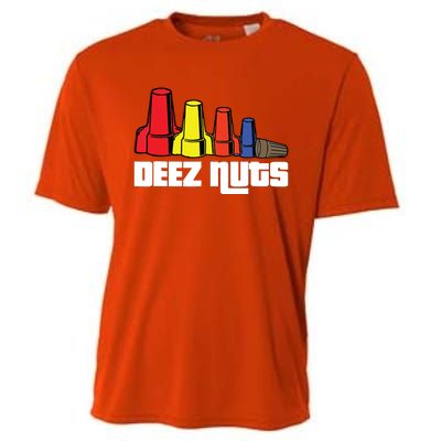 Deez Nuts Electrician Funny For Women Gift Cooling Performance Crew T-Shirt