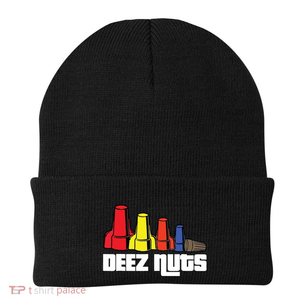 Deez Nuts Electrician Funny For Women Gift Knit Cap Winter Beanie