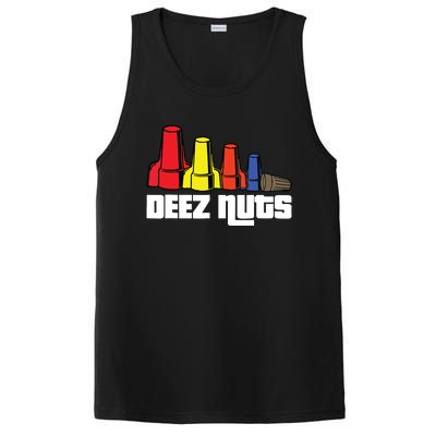 Deez Nuts Electrician Funny For Women Gift PosiCharge Competitor Tank