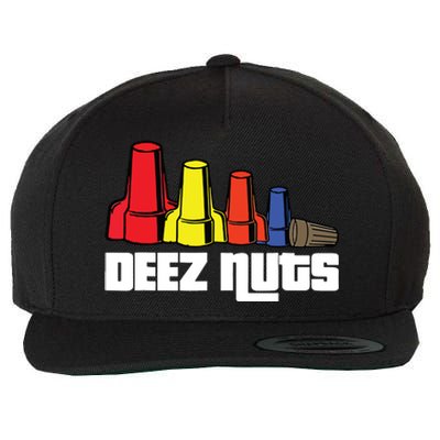 Deez Nuts Electrician Funny For Women Gift Wool Snapback Cap