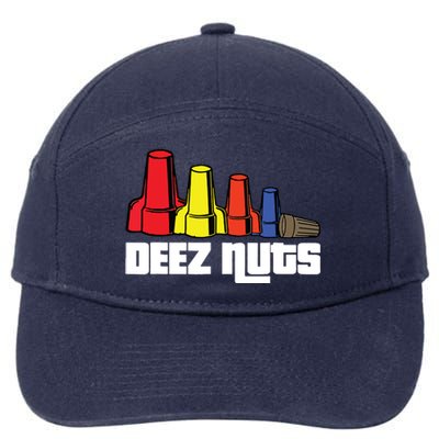 Deez Nuts Electrician Funny For Women Gift 7-Panel Snapback Hat