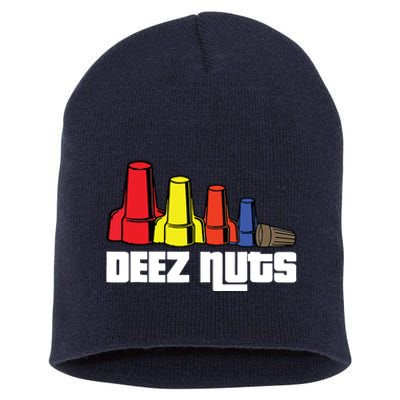 Deez Nuts Electrician Funny For Women Gift Short Acrylic Beanie