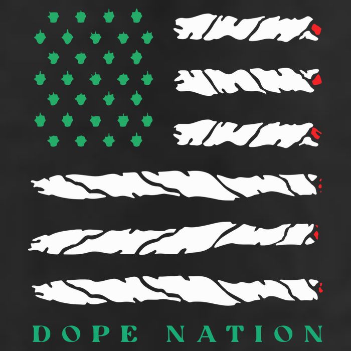 Dope Nation Flag Marijuana 420 Leaf Weed Weed Day Cannabis Funny 7 Panel Mesh Trucker Snapback Hat