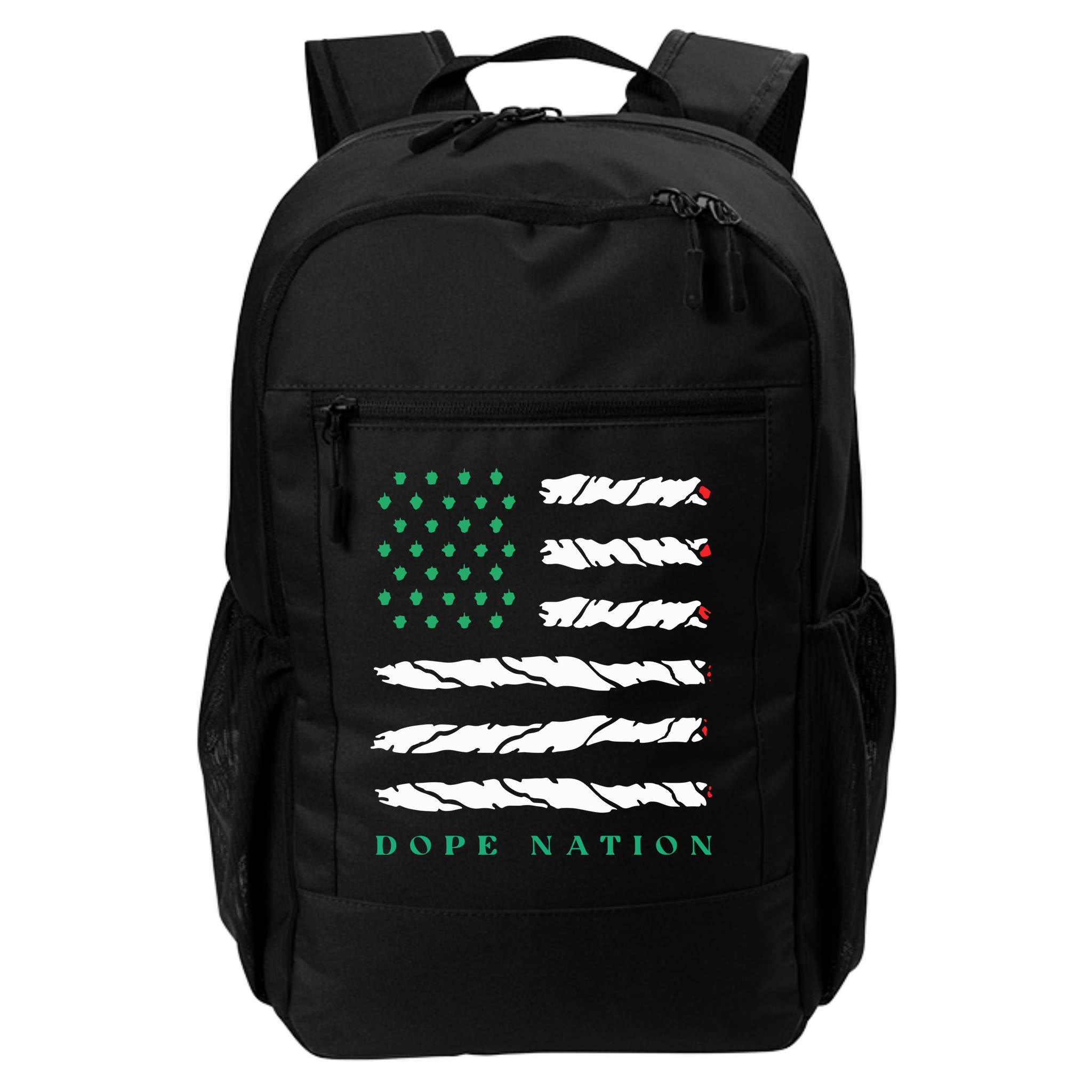 Dope Nation Flag Marijuana 420 Leaf Weed Weed Day Cannabis Funny Backpack