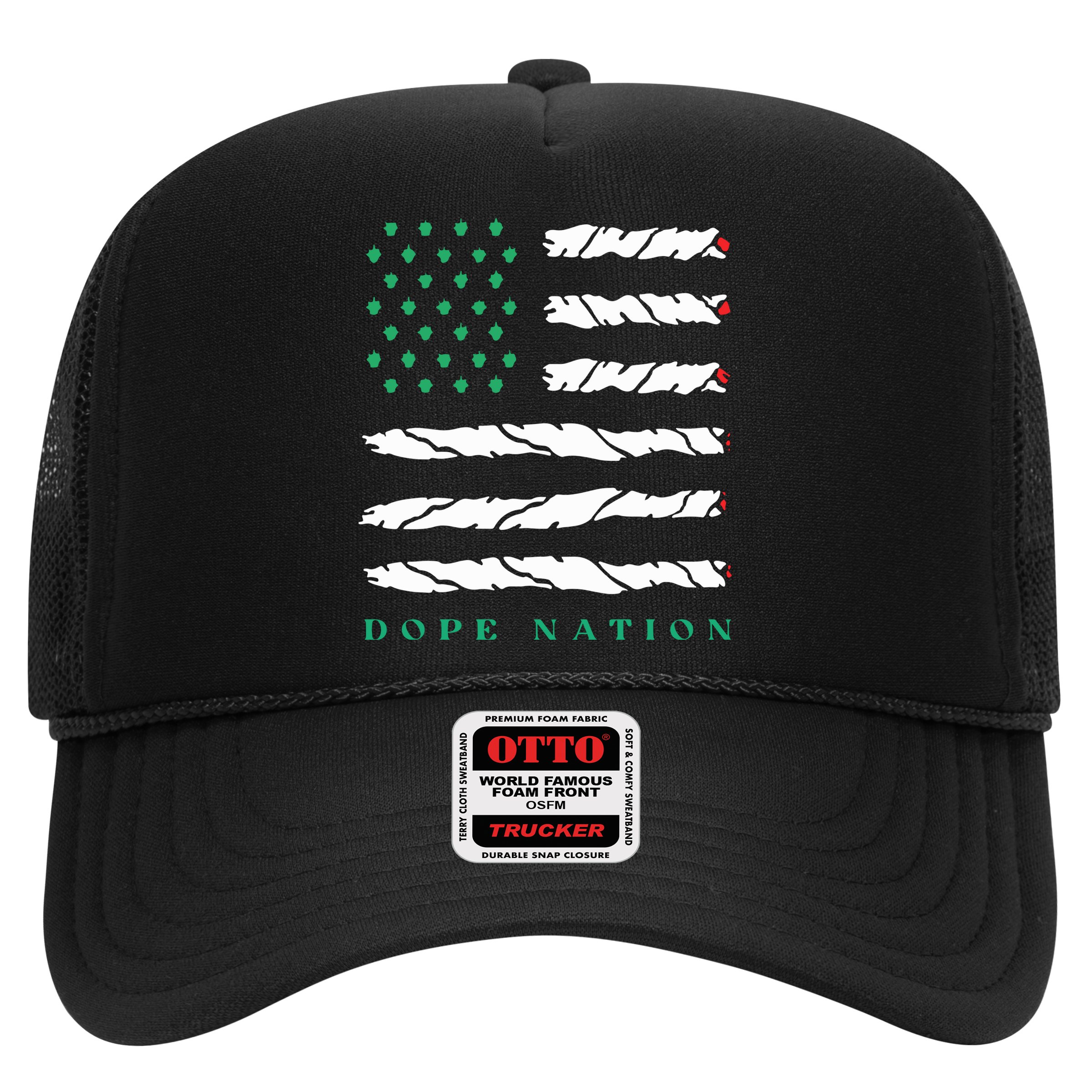 Dope Nation Flag Marijuana 420 Leaf Weed Weed Day Cannabis Funny Hat