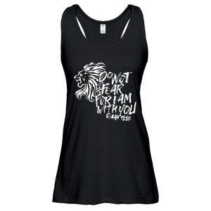 Do Not Fear For I Am With You Isaiah 4110 Bible Verse Lion Ladies Essential Flowy Tank