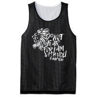 Do Not Fear For I Am With You Isaiah 4110 Bible Verse Lion Mesh Reversible Basketball Jersey Tank