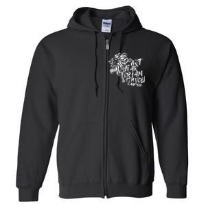 Do Not Fear For I Am With You Isaiah 4110 Bible Verse Lion Full Zip Hoodie