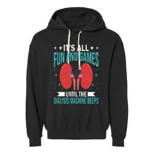 Dialysis Nurse Funny Dialysis Technician Garment-Dyed Fleece Hoodie