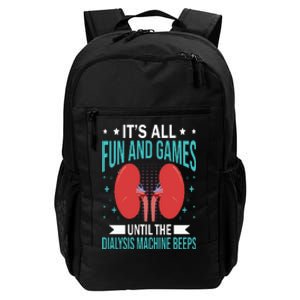 Dialysis Nurse Funny Dialysis Technician Daily Commute Backpack