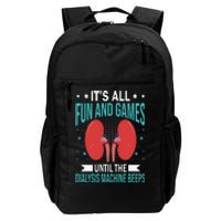 Dialysis Nurse Funny Dialysis Technician Daily Commute Backpack