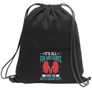 Dialysis Nurse Funny Dialysis Technician Sweatshirt Cinch Pack Bag