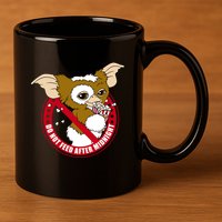 Do Not Feed After Midnight Funny 11oz C Handle Ceramic Mug