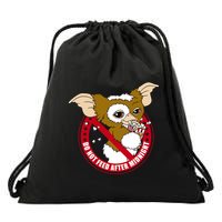 Do Not Feed After Midnight Funny Drawstring Bag