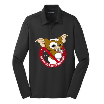 Do Not Feed After Midnight Funny Silk Touch Performance Long Sleeve Polo