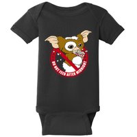 Do Not Feed After Midnight Funny Baby Bodysuit